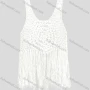Wholesale Women's Boho Crochet Plain Hollow Out Tassel Hem Tank Top Cover Up preview