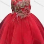 Wholesale Girls Lovely Sleeveless Embroidery Lace Tiered Flower Dress preview