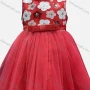 Wholesale Girls Lovely Sleeveless Sequin Lace Up Flower Dress preview