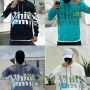 Wholesale Men's Casual Letter Print Drawstring Long Sleeve Kangaroo Pocket Oversized Hoodie preview