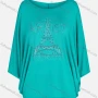 Wholesale Women's Casual Round Neck Long Sleeve Rhinestone Blouse preview
