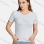 Wholesale Women's Casual Plain Crew Neck Short Sleeve Slim Fit Tee preview