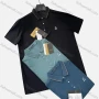 Wholesale Men's Casual Plain Labeled Short Sleeve Polo Shirt A01# preview