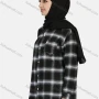 Wholesale Women's Casual Plaid Print Long Sleeve Patch Pocket Shirt 1261# preview