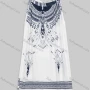 Wholesale Women's Vintage Folk Art Crew Neck Tie Back Tank Dress 2305# preview