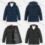 Wholesale Men's Casual Plain Hooded Zipper Down Jacket preview