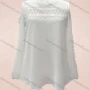 Wholesale Women's Casual Plain Guipure Lace Round Neck Cold Shoulder Blouse preview