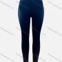 Wholesale Women's Casual High Waist Rhinestone Bowknot Rhinestone Applique Split Hem Leggings preview