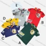 Wholesale Boys Casual Short Sleeve Letter Graphic Zipper Front Polo Shirts preview