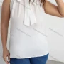 Wholesale Women's Casual Plain Tie Neck Tank Top preview