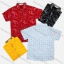 Wholesale Boy's Casual Allover Print Short Sleeve Shirt preview