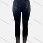 Wholesale Women's Casual High Waist Retro Rhinestone Applique Ankle Length Leggings preview