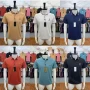 Wholesale Men's Cotton Striped Trim Embroidery Short Sleeve Polo Shirt 8815# preview