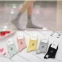 Wholesale Women's Comfy Cartoon Print Crew Mediun Cotton Socks (10 pairs of socks in one package) preview
