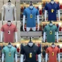 Wholesale Men's Casual Short Sleeve Embroidery Label Button Front Polo Shirts preview