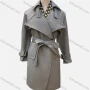 Wholesale Women's Casual Plain Lapel Long Sleeve Wrap With Belt preview