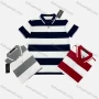 Wholesale Men's Casual Short Sleeve Sleeve Button Front Colorblock Polo Shirts preview