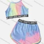 Wholesale Girl's Casual Tie Dye Spaghetti Straps Cami Top & Shorts 2 Piece Set preview