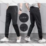 Wholesale Men's Casual Ice Silk Deawsrting Zipper Pockets Sweatpants 28813# preview