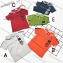 Wholesale Boys Casual Short Sleeve Letter Graphic Button Front Polo Shirts preview