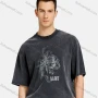 Wholesale Men's Hip Hop Crew Neck Short Sleeve Loose Fit Graphic Letter T-shirt preview